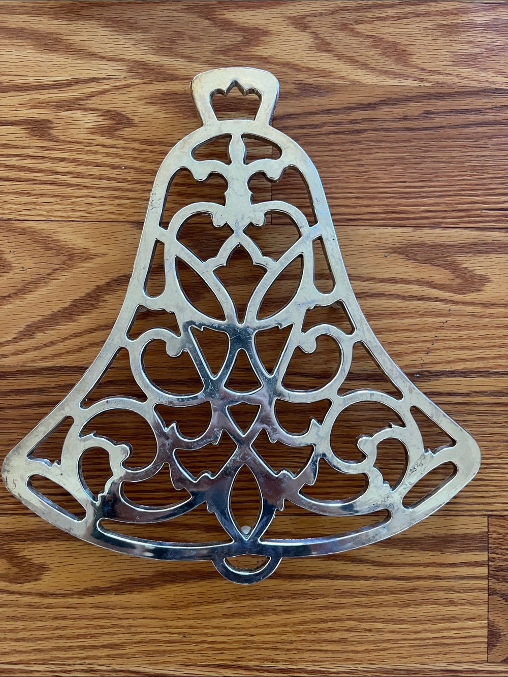 Holiday Decorative Bell Trivet - Silverplate